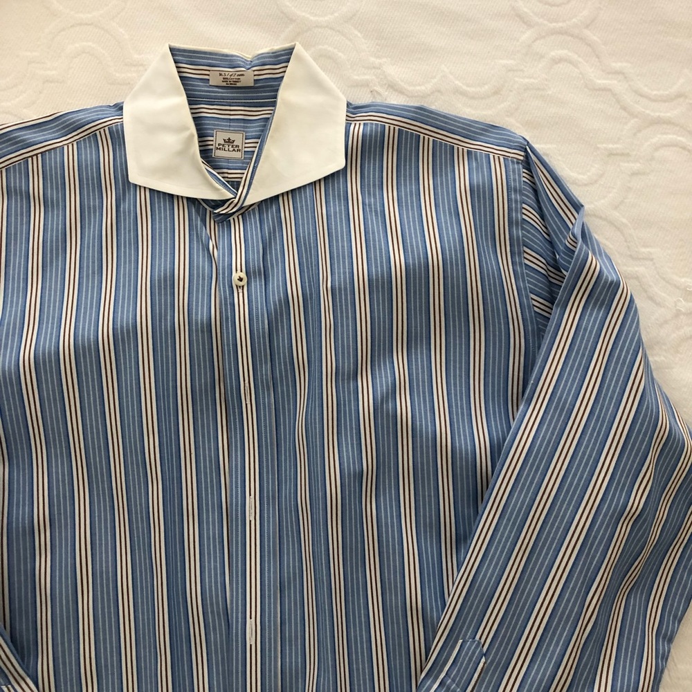 PETER MILLAR Mens Dress Shirt